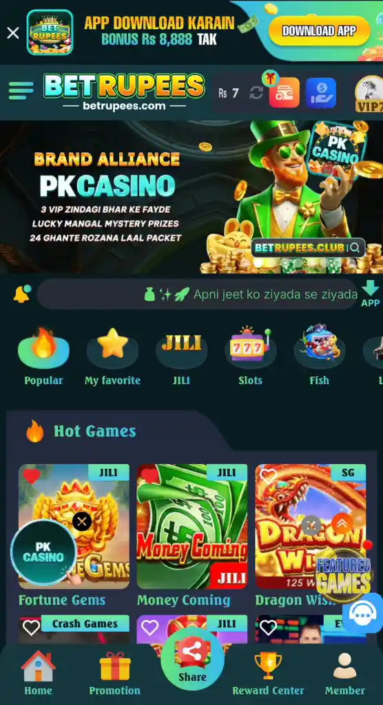 betrupees game dashboad image